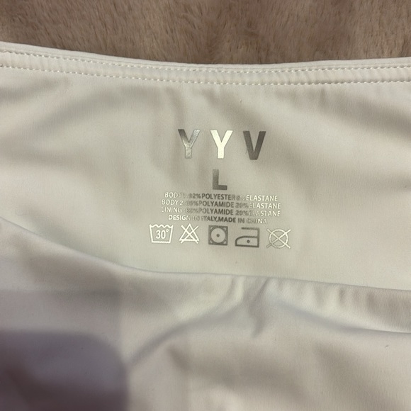 White Pleated Tennis/Golf Skirt with Built in Shorts with Pockets - Picture 4 of 4